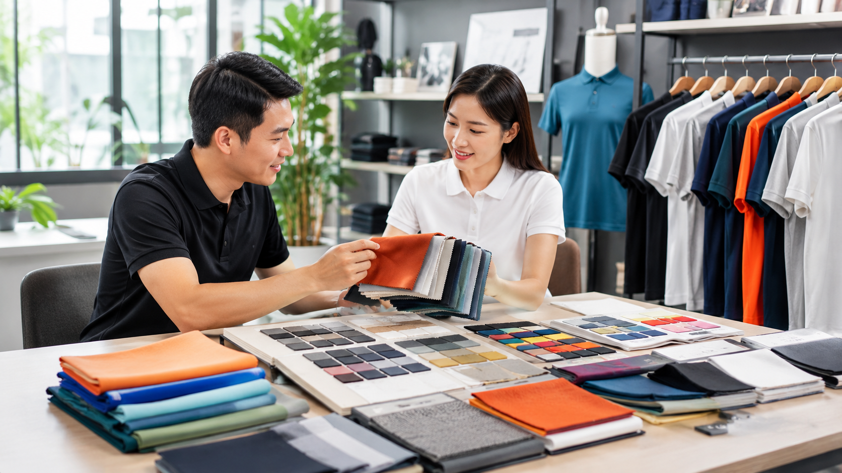 Đa dạng chất liệu vải sản phẩm.